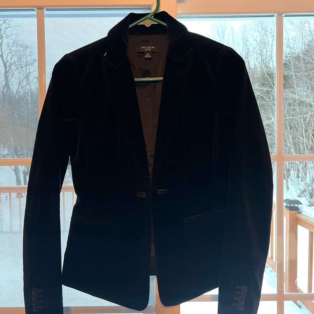 Black Velvet Blazer